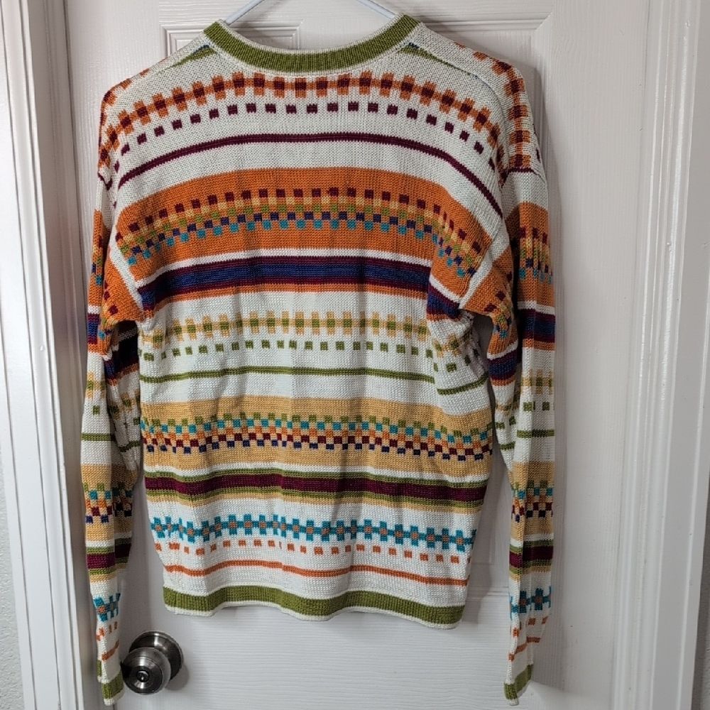 Talbots Colorful Patterned Button-Up Cardigan - image 4